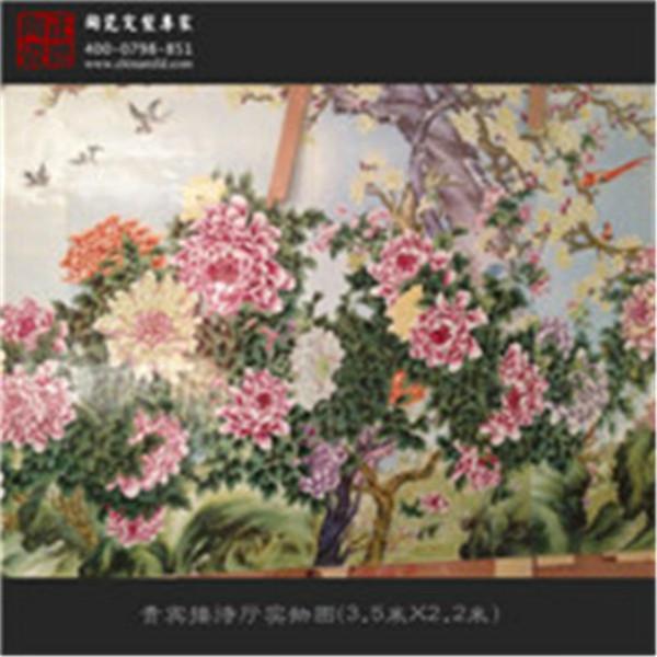 供應(yīng)手繪青花瓷壁畫 景德鎮(zhèn)陶瓷壁畫