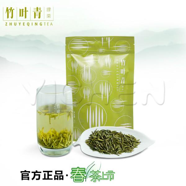 正品竹叶青特级绿茶明前新茶至美峨图片