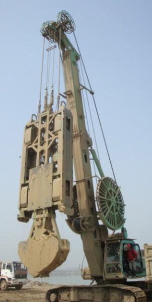 武漢水庫(kù)防滲墻施工圖片